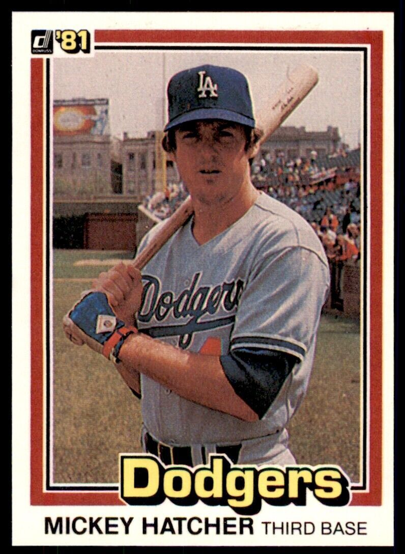 1981 DONRUSS MICKEY HATCHERS . LOS ANGELES DODGERS #526