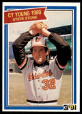 1981 DONRUSS STEVE STONE . BALTIMORE ORIOLES #591