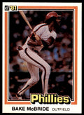 1981 DONRUSS BAKE MCBRIDE . PHILADELPHIA PHILLIES #404
