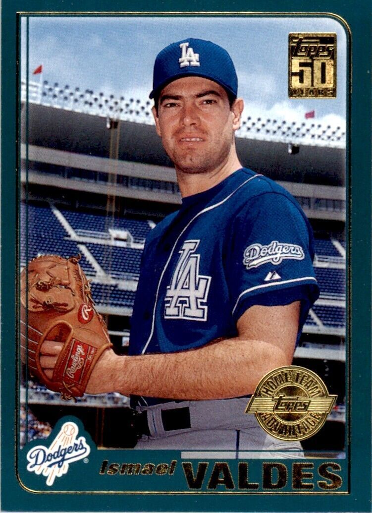 2001 TOPPS ISMAEL VALDES . LOS ANGELES DODGERS #268
