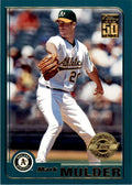 2001 TOPPS MARK MULDER . OAKLAND ATHLETICS #321