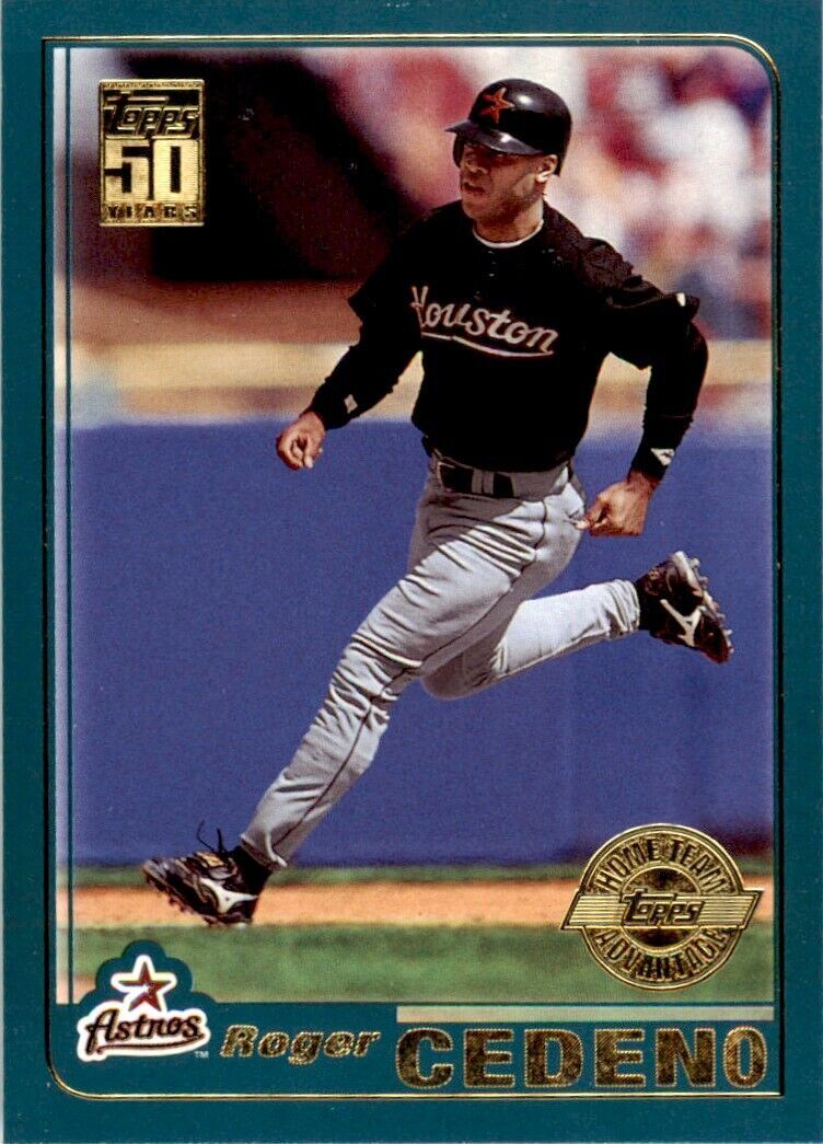 2001 TOPPS ROGER CEDENO . HOUSTON ASTROS #3
