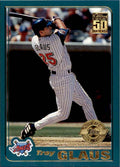 2001 TOPPS TROY GLAUS . ANAHEIM ANGELS #175