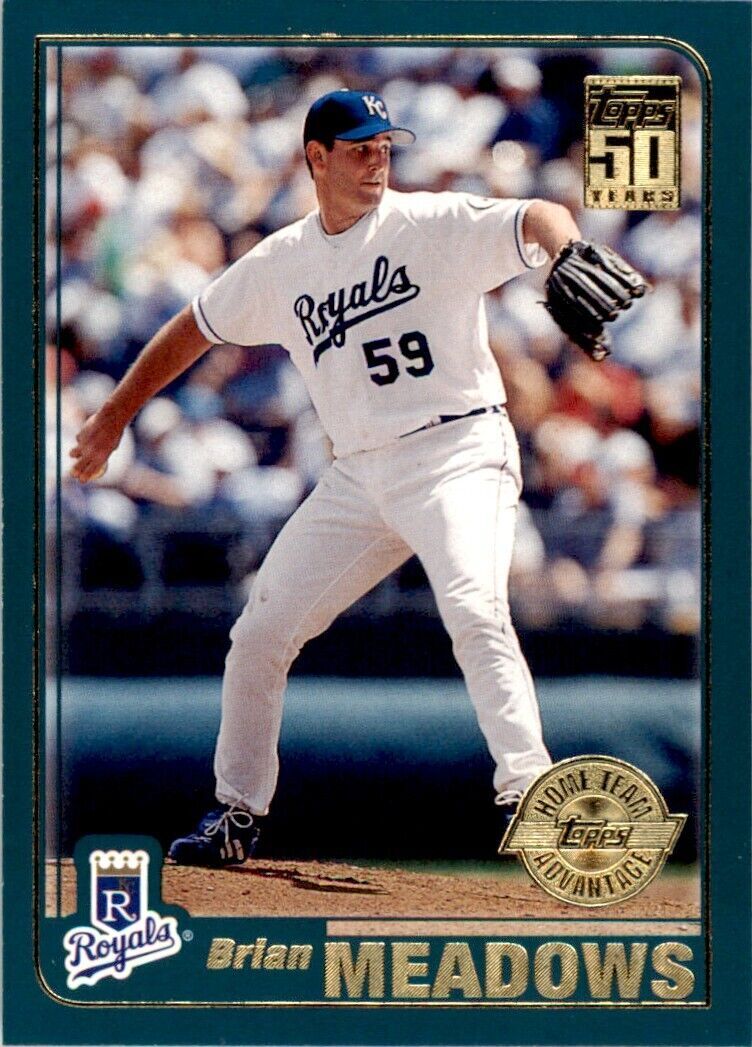2001 TOPPS BRIAN MEADOWS . KANSAS CITY ROYALS #316