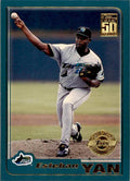 2001 TOPPS ESTEBAN YAN . TAMPA BAY DEVIL RAYS #291