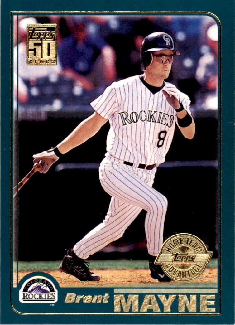 2001 TOPPS BRENT MAYNE . COLORADO ROCKIES #461
