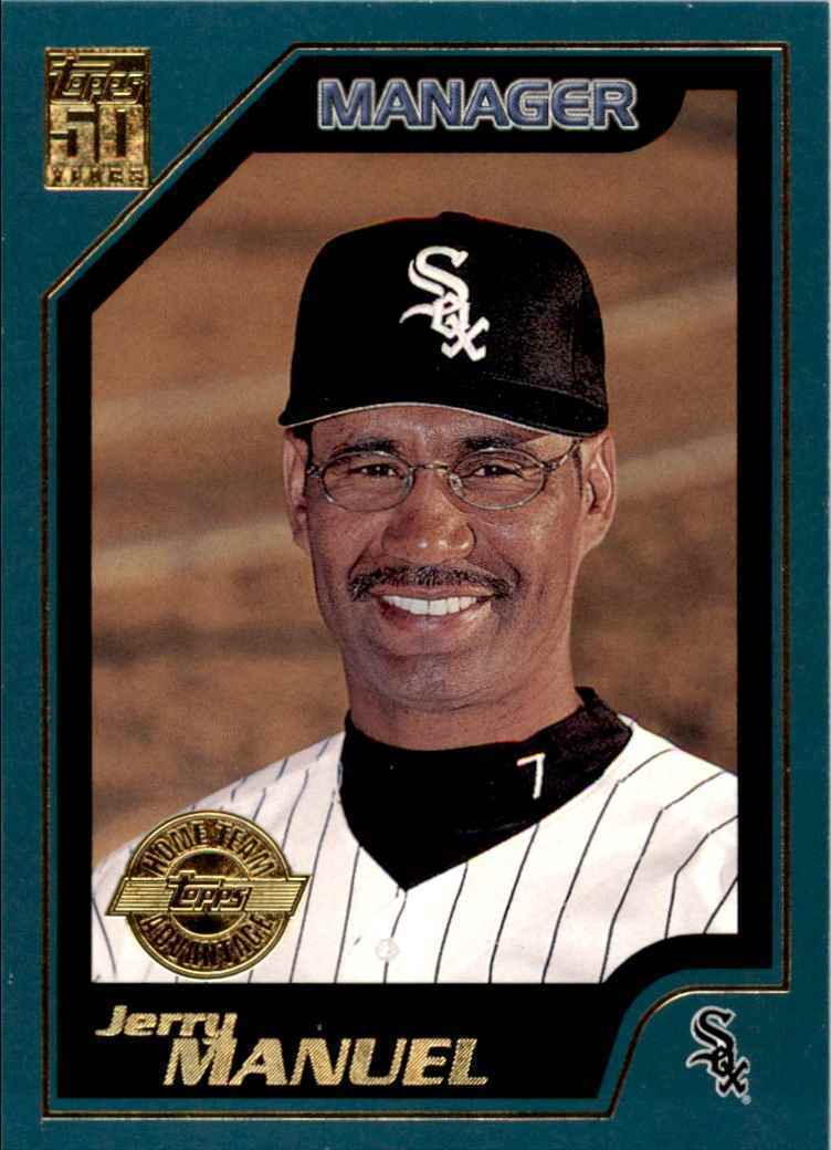 2001 TOPPS JERRY MANUEL . CHICAGO WHITE SOX #327