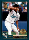 2001 TOPPS JESUS SANCHEZ . FLORIDA MARLINS #577