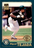 2001 TOPPS MIGUEL TEJADA . OAKLAND ATHLETICS #620