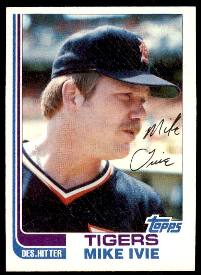1982 TOPPS TRADED MIKE IVIE . DETROIT TIGERS #45T
