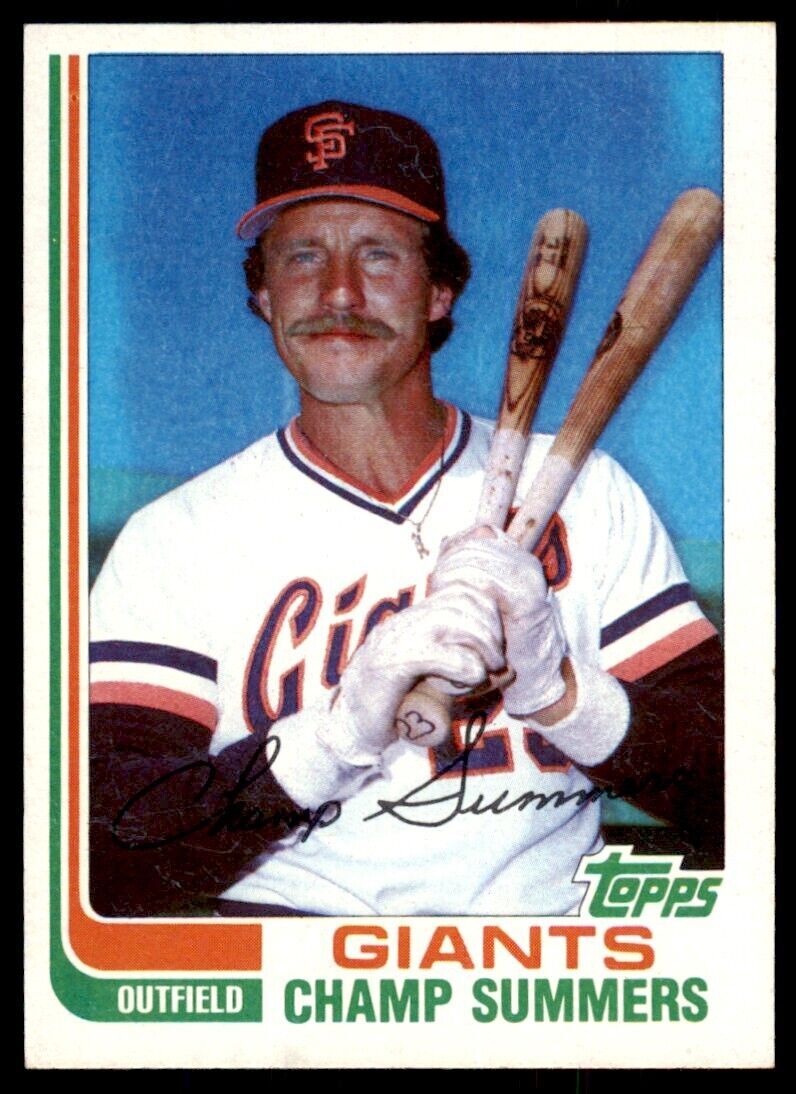 1982 TOPPS TRADED CHAMP SUMMERS . SAN FRANCISCO GIANTS #115T