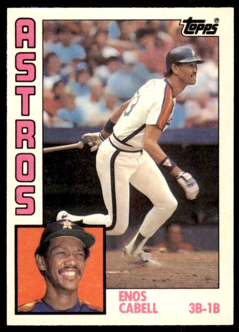 1984 TOPPS TRADED ENOS CABELL . HOUSTON ASTROS #21T