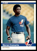 1984 FLEER WARREN CROMARTIE . MONTREAL EXPOS #272