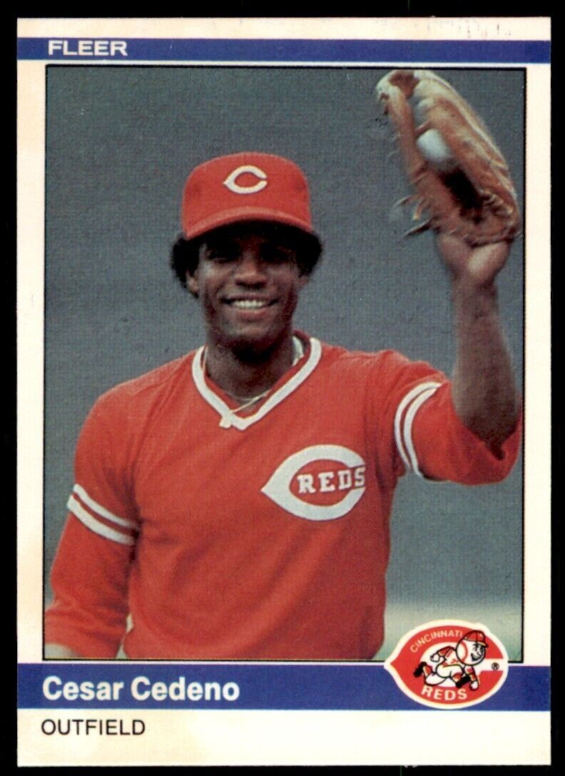 1984 FLEER CESAR CEDENO . CINCINNATI REDS #465