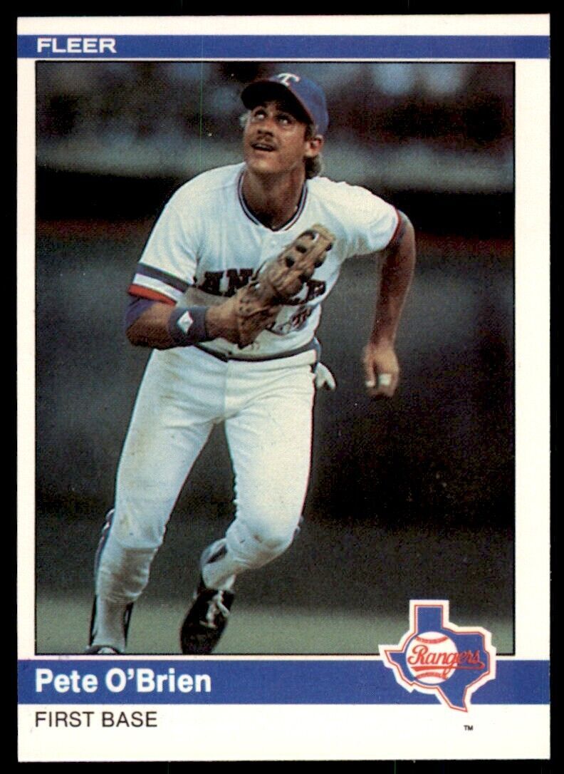 1984 FLEER PETE O'BRIEN . TEXAS RANGERS #423