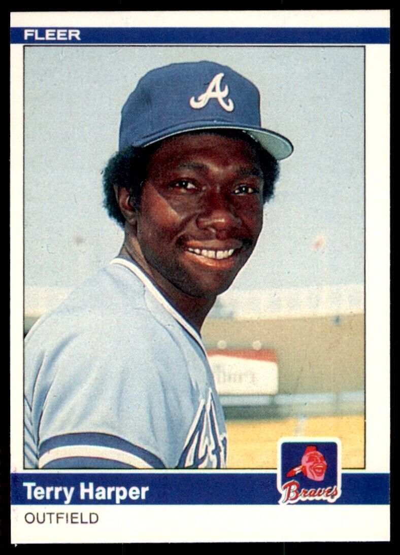 1984 FLEER TERRY HARPER . ATLANTA BRAVES #180