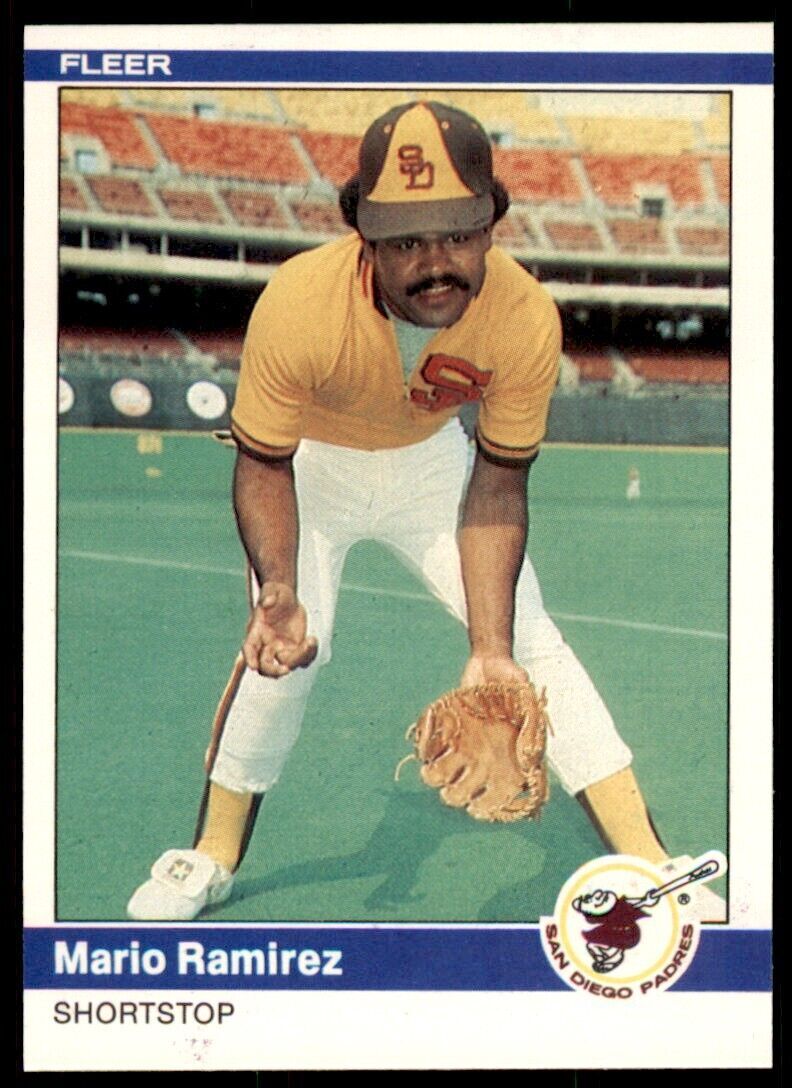1984 FLEER MARIO RAMIREZ . SAN DIEGO PADRES #309