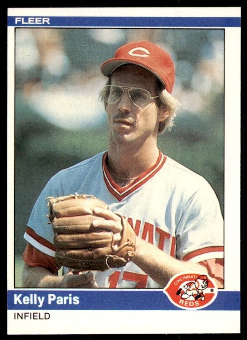 1984 FLEER KELLY PARIS . CINCINNATI REDS #476