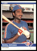 1984 FLEER BOBBY JOHNSON . TEXAS RANGERS #420