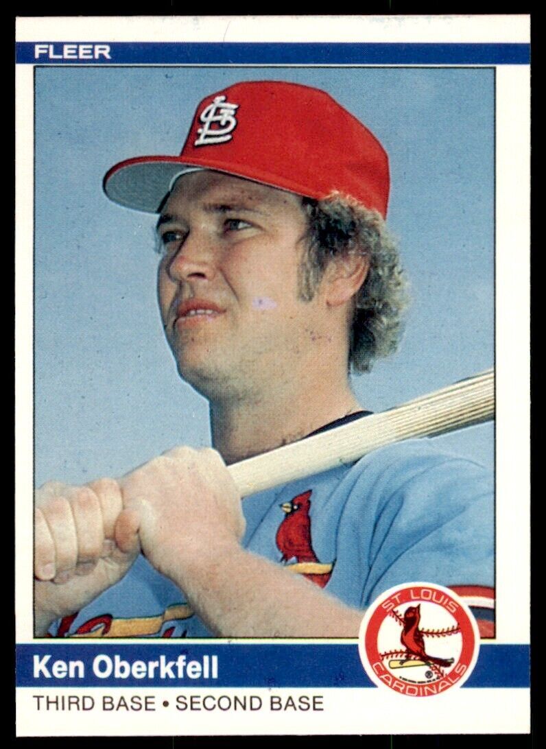 1984 FLEER KEN OBERKFELL . ST. LOUIS CARDINALS #330