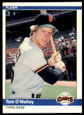 1984 FLEER TOM O'MALLEY . SAN FRANCISCO GIANTS #384