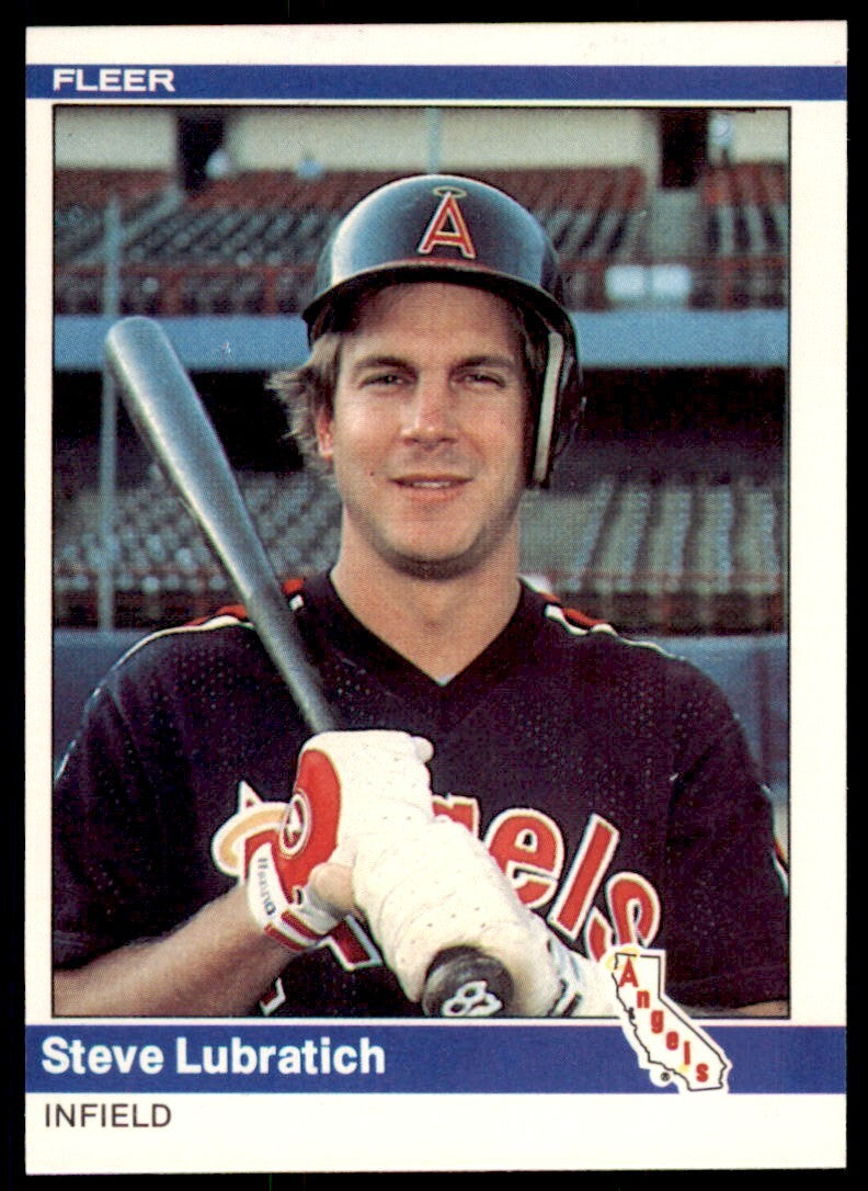 1984 FLEER STEVE LUBRATICH . CALIFORNIA ANGELS #524