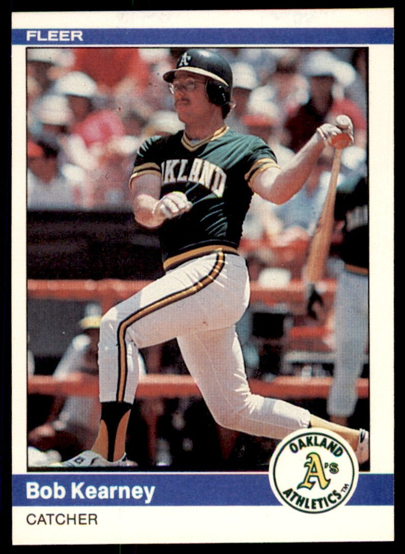 1984 FLEER BOB KEARNEY . OAKLAND ATHLETICS #449
