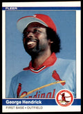 1984 FLEER GEORGE HENDRICK . ST. LOUIS CARDINALS #324