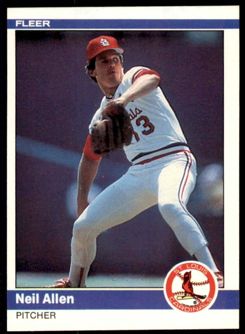 1984 FLEER NEIL ALLEN . ST. LOUIS CARDINALS #318