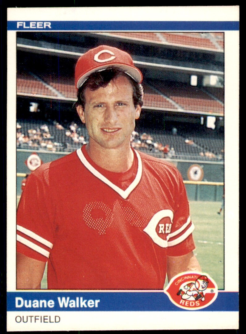 1984 FLEER DUANE WALKER . CINCINNATI REDS #485