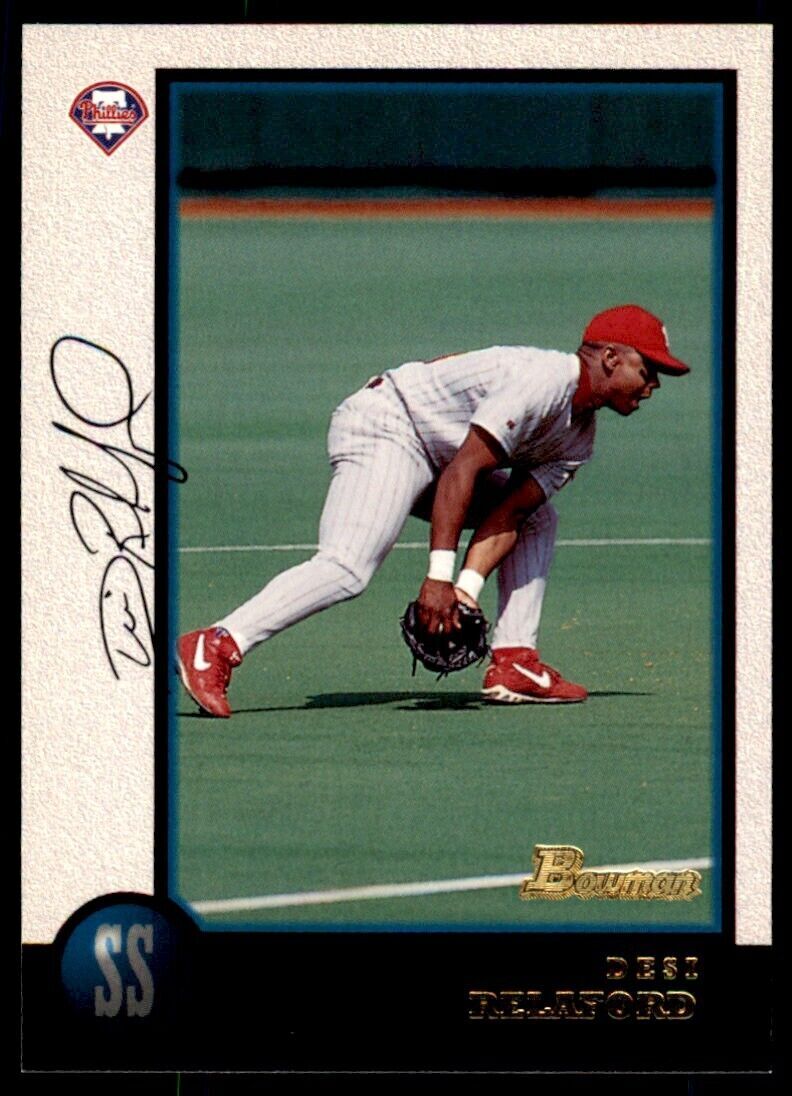 1998 BOWMAN DESI RELAFORD . PHILADELPHIA PHILLIES #334