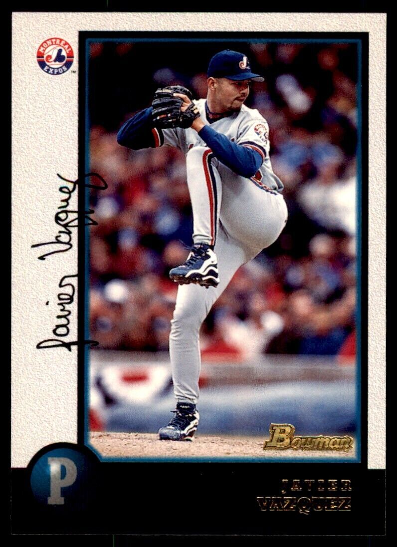 1998 BOWMAN JAVIER VAZQUEZ . MONTREAL EXPOS #339