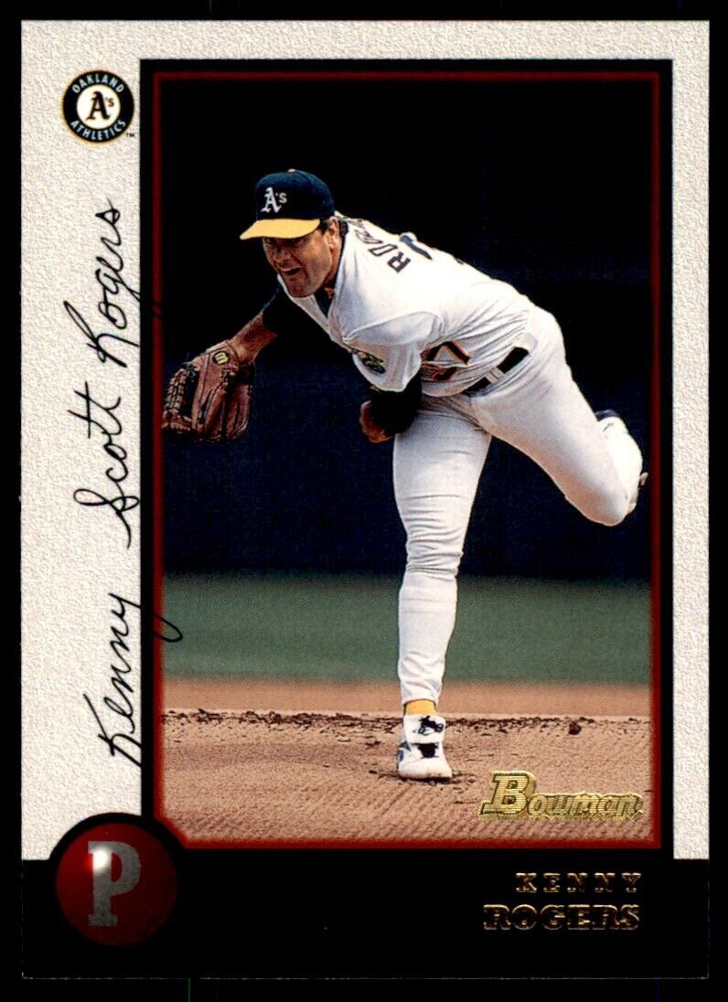 1998 BOWMAN KENNY ROGERS . OAKLAND ATHLETICS #263