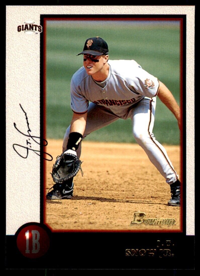 1998 BOWMAN J.T. SNOW . SAN FRANCISCO GIANTS #288