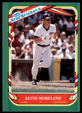 1987 FLEER STAR STICKERS KEITH MORELAND CHICAGO CUBS #79