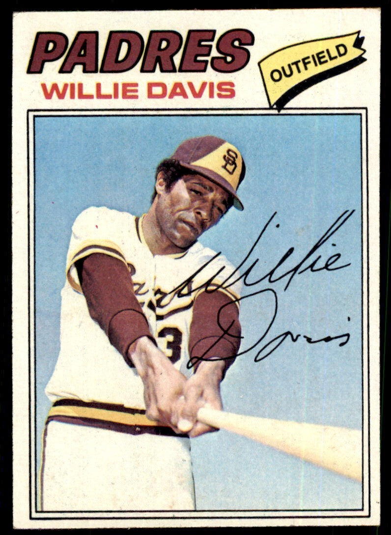 1977 TOPPS WILLIE DAVIS SAN DIEGO PADRES #603