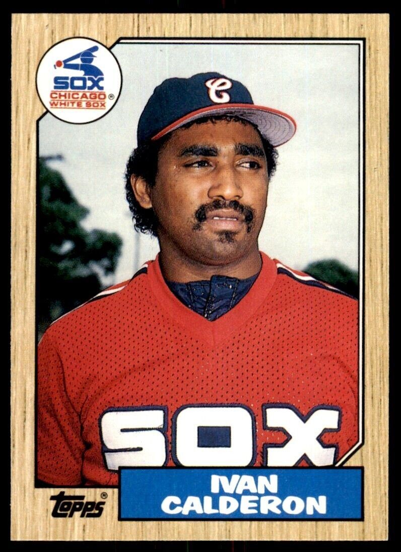 1987 TOPPS TRADED IVAN CALDERON CHICAGO WHITE SOX #15T