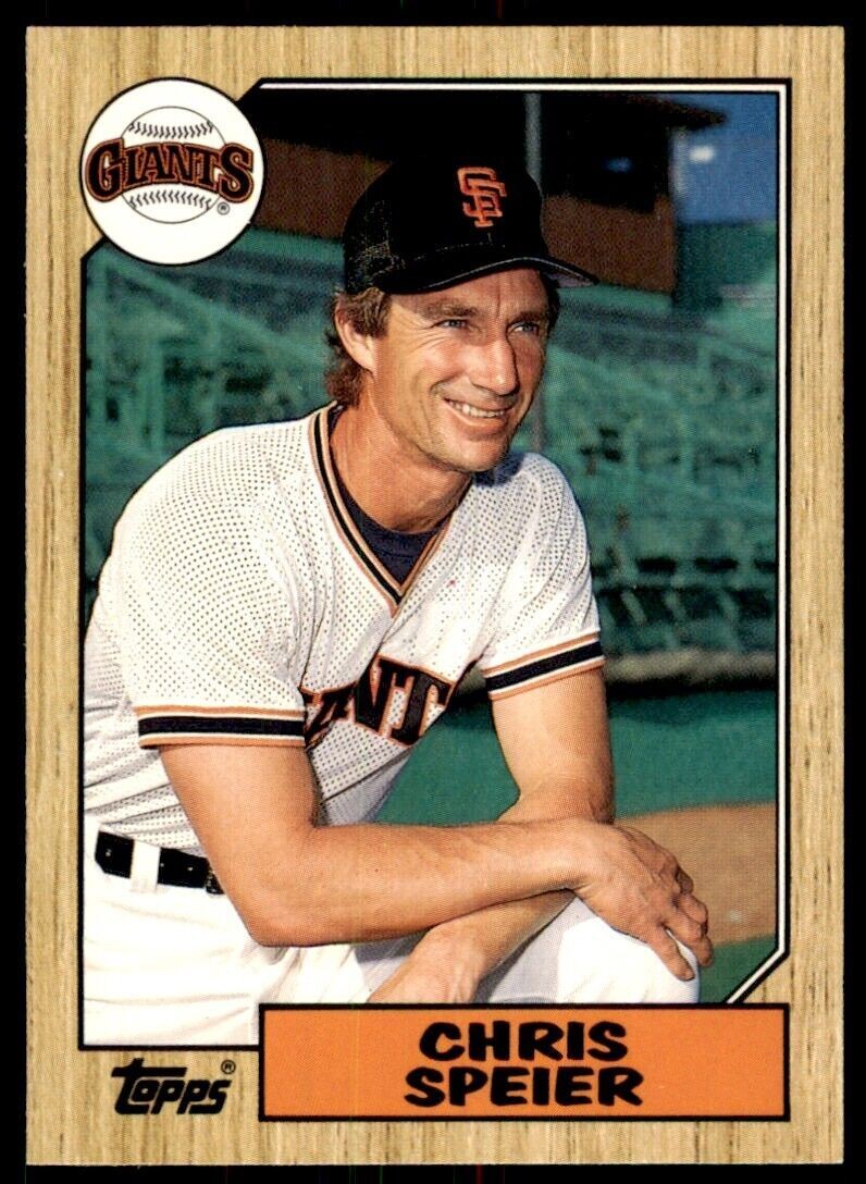 1987 TOPPS TRADED CHRIS SPEIER SAN FRANCISCO GIANTS #115T