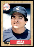 1987 TOPPS TRADED MARK SALAS NEW YORK YANKEES #107T