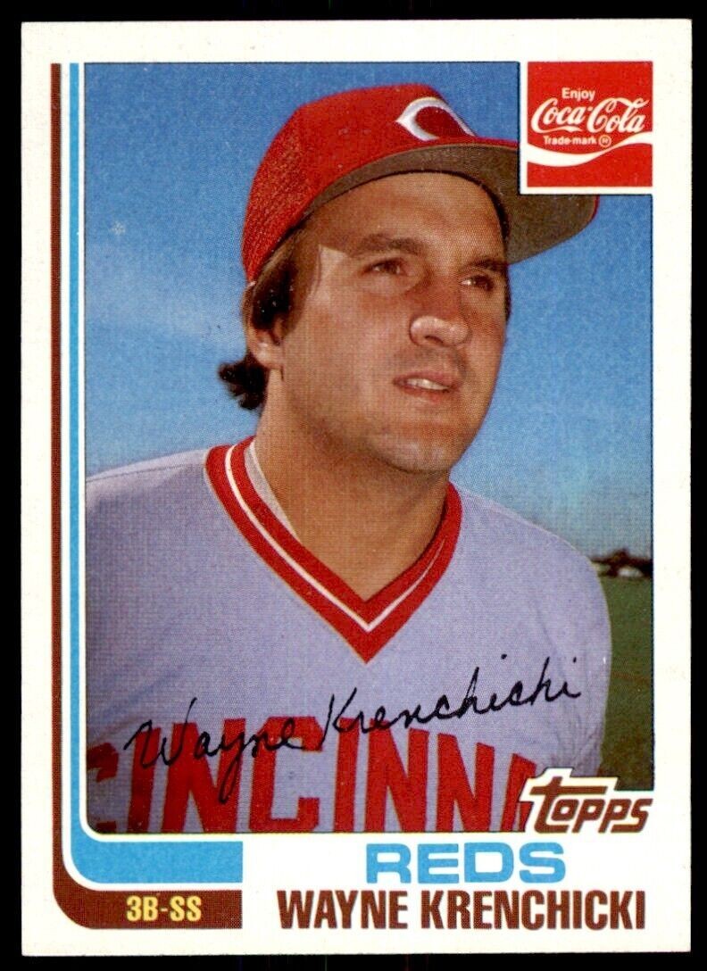 1982 TOPPS COCA-COLA CINCINNATI REDS WAYNE KRENCHICKI CINCINNATI REDS #12