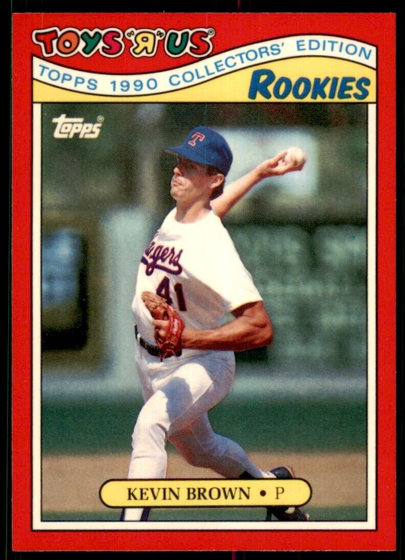 1990 TOPPS TOYS'R'US ROOKIES KEVIN BROWN TEXAS RANGERS #6