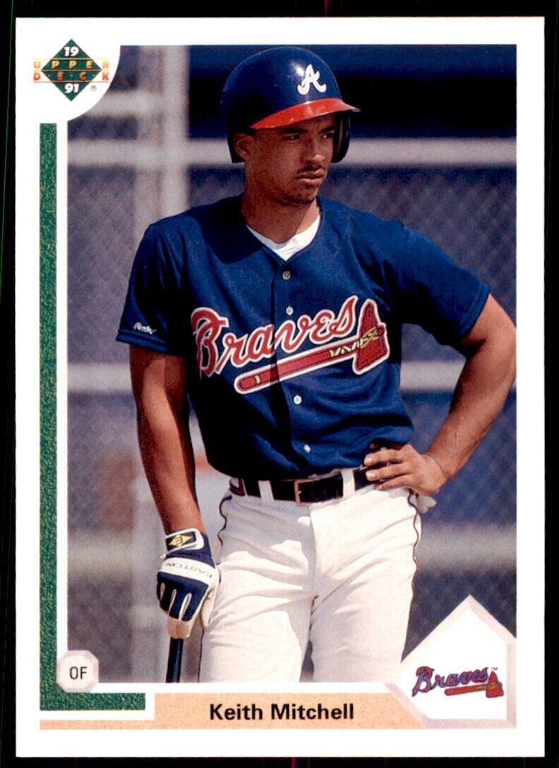 1991 UPPER DECK FINAL EDITION KEITH MITCHELL ATLANTA BRAVES #56F