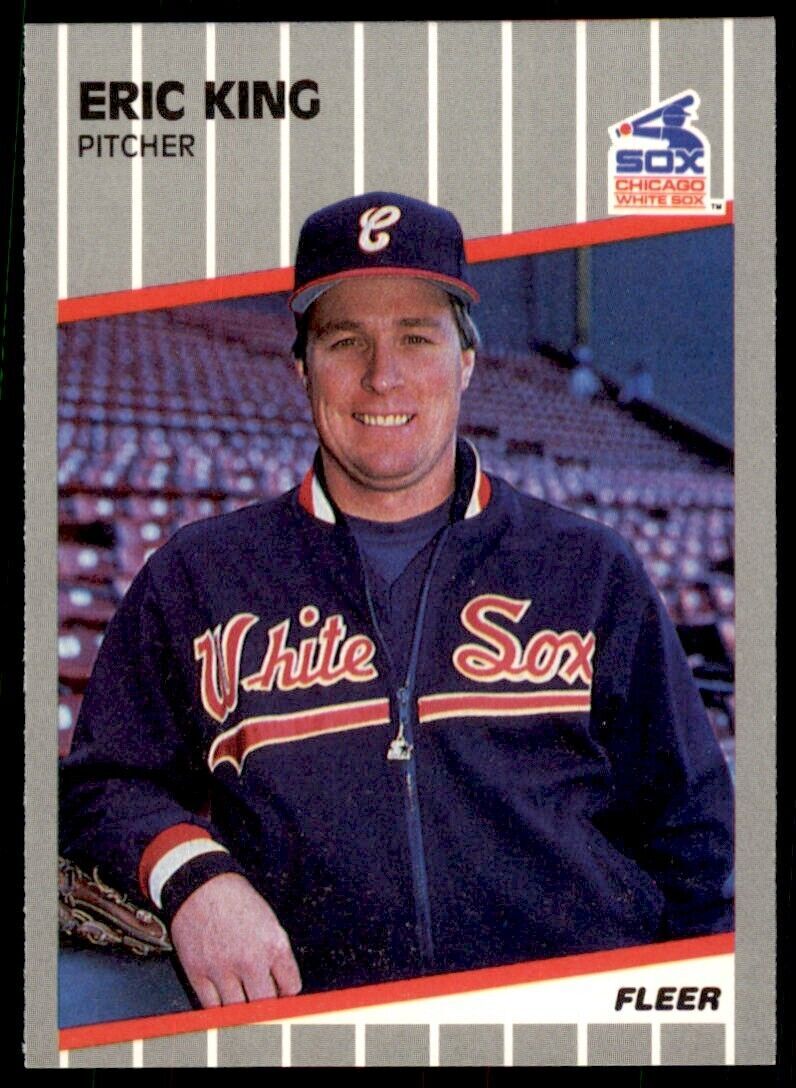 1989 FLEER UPDATE ERIC KING CHICAGO WHITE SOX #U-19