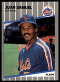 1989 FLEER UPDATE JUAN SAMUEL NEW YORK METS #U-102