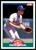 1989 SCORE TRADED OMAR VIZQUEL SEATTLE MARINERS #105T
