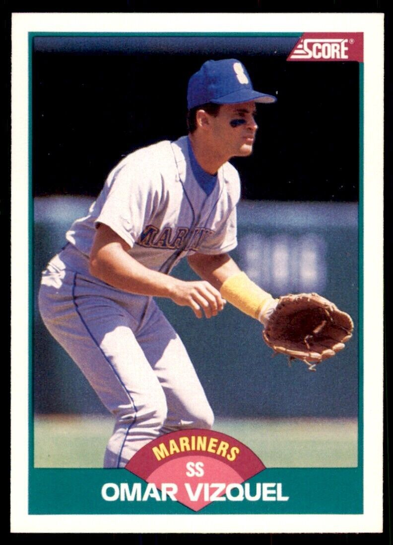 1989 SCORE TRADED OMAR VIZQUEL SEATTLE MARINERS #105T