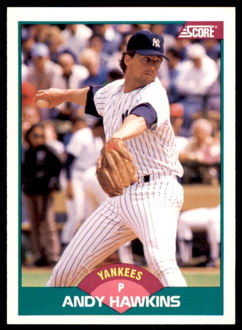 1989 SCORE TRADED ANDY HAWKINS NEW YORK YANKEES #14T