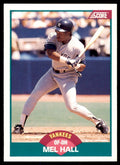 1989 SCORE TRADED MEL HALL NEW YORK YANKEES #54T