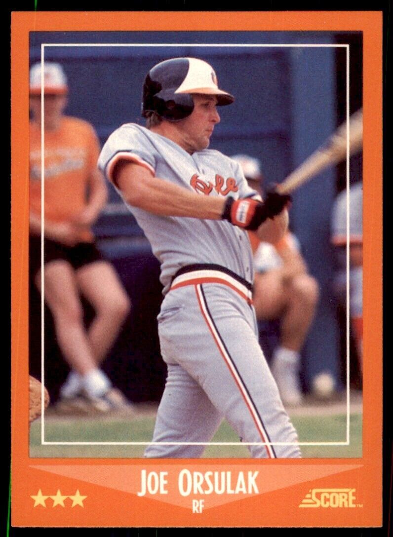 1988 SCORE TRADED. JOE ORSULAK BALTIMORE ORIOLES #41T