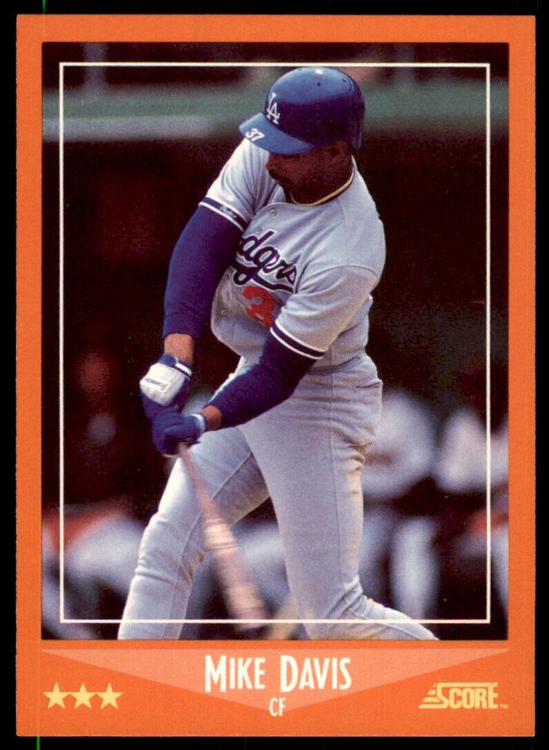 1988 SCORE TRADED. MIKE DAVIS LOS ANGELES DODGERS #53T